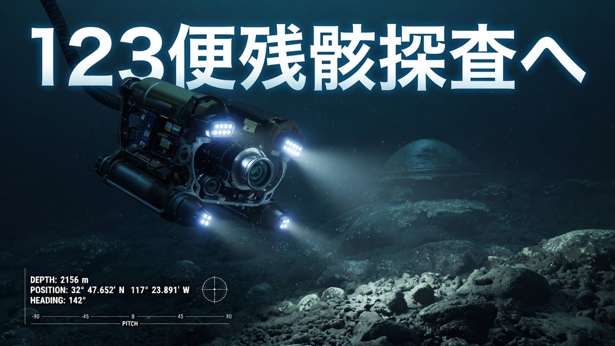 Kentarow1031's tweet photo. 【重要】今夜21時ニコ生配信｡田中氏による相模湾123便残骸探査の報告｡https://t.co/8Jfn7QVRlI https://t.co/bYDGqIMgzO