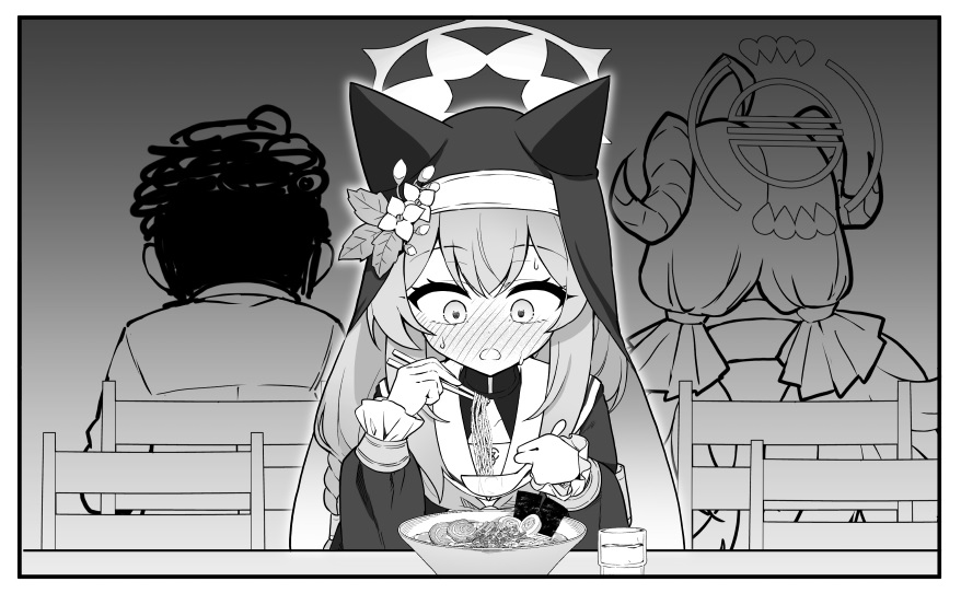 Mikage_KMG0202's tweet photo. ブルアカ4コマ「呪文」 https://t.co/vkPnDFL5th
