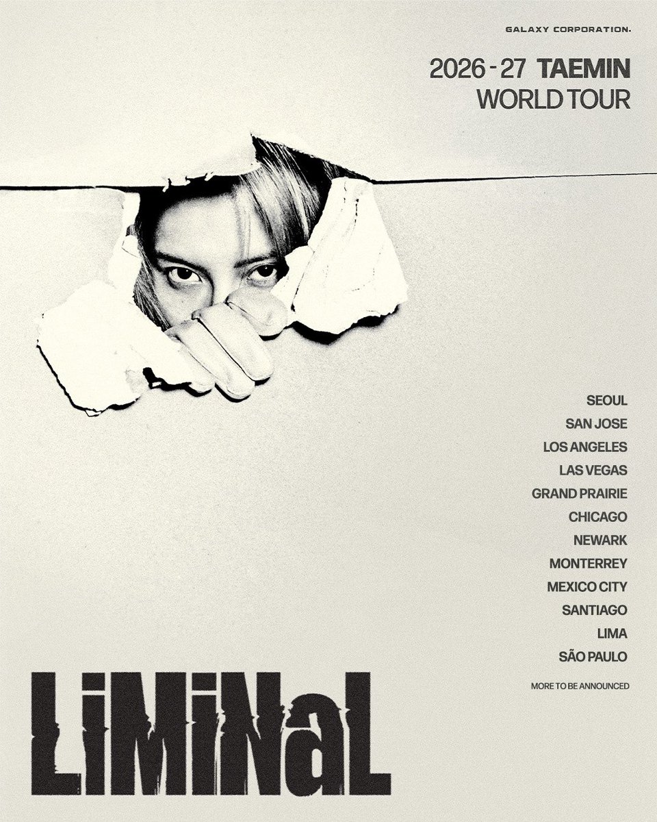 ailoviutl's tweet photo. 🚨 ANUNCIO OFICIAL 🚨

TAEMIN 🌐 WORLD TOUR <LiMiNaL>
📍 Monterrey, Nuevo León y CDMX📍 
🇲🇽 México 🇲🇽

💳 Próximamente más Información detallada sobre: Venues, Fechas de Preventa, Precios de Boletos, Boletera y Más 💳

#Concert #Concierto #Música #Music #Tour #Tour2026 #México #Tour2025 #CDMX #WorldTour #Ailoviutl #TAEMIN #태민 #2026_27 #WORLD_TOUR #Ephemeral_Gaze #LiMiNaL #TaeminWorldTour2026 #TAEMIN_WORLD_TOUR #TaeminWorldTour2026