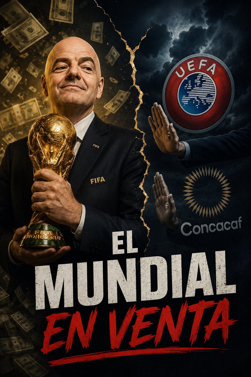 MaxCordaro's tweet photo. ¿Están de acuerdo con el nuevo rumbo comercial que busca Infantino, a través de la FIFA, darle a la Copa del Mundo? UEFA, CONCACAF y otros organismos han manifestado su preocupación al respecto, sobre todo por las formas y quiénes manejarían el lado comercial del torneo 

#fifa https://t.co/s8iODvJqCv