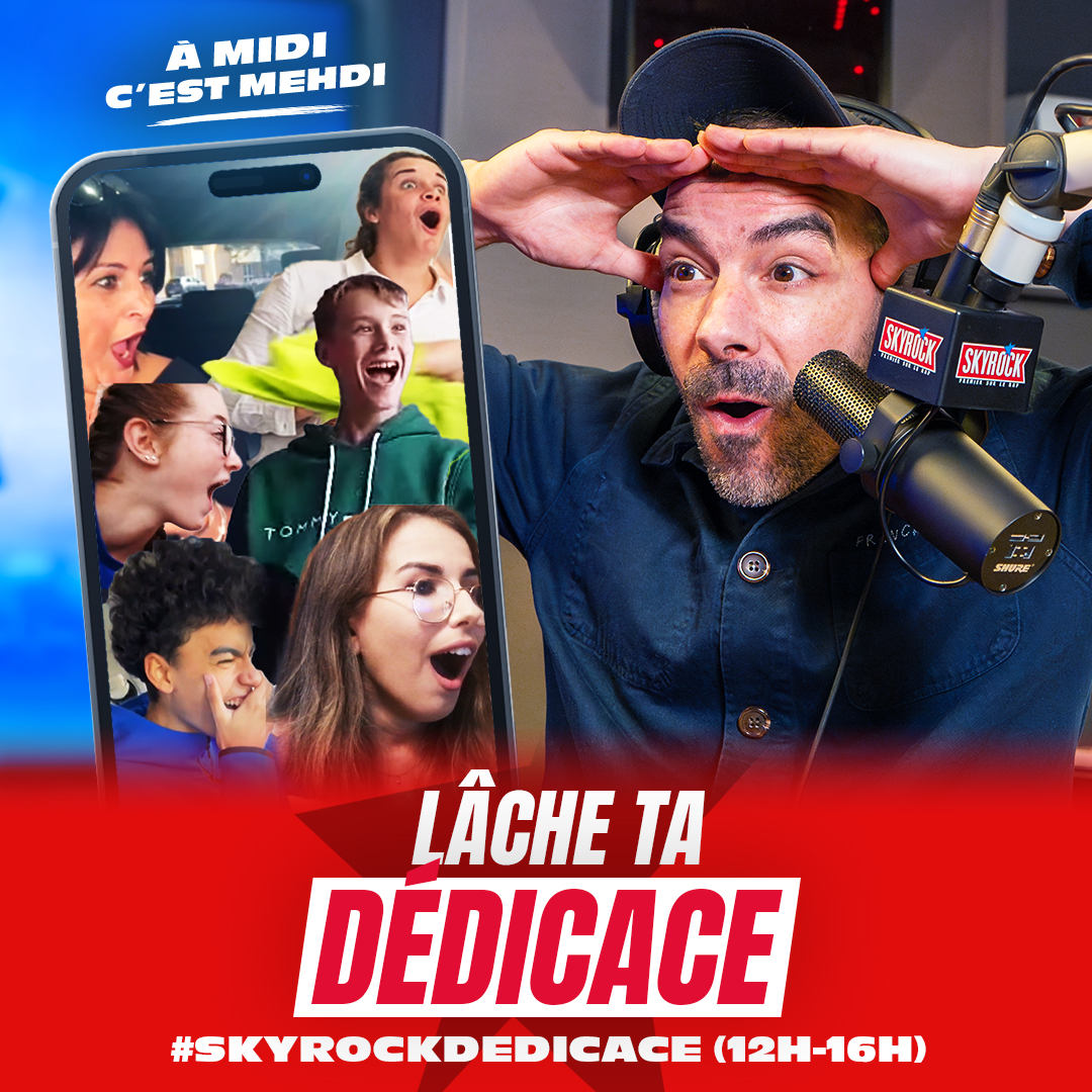 SkyrockFM's tweet photo. RDV dès 12h avec vos messages !

#skyrockdedicace avec @mehdiradio

(12H-16H) 🏖️🌞🕶️

🔊 Branche toi https://t.co/eJTl1lhMmK https://t.co/gV7zFi5fj8