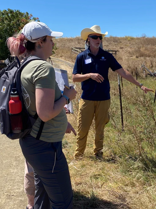 Educators at Suisun Marsh learning from Solano Water Institute for Teachers  about preservation of Solano County open spaces and the region's complex water resources.