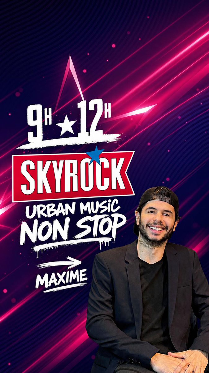 SkyrockFM's tweet photo. Bon #Jeudi et bon réveil tout le monde 👋⏰

Branche-toi avec @MaximeBanane qui t'accompagne jusqu'à 12H00 sur #Skyrock🎧

➡️ https://t.co/80SMmalNJy https://t.co/GFcdmCwSwi