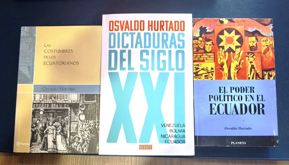 jolismazon's tweet photo. Estimados asambleístas de ADN: si quieren salir a desacreditar a Oswaldo Hurtado, al menos tómese el trabajo de revisar, aunque sea superficialmente, sus principales obras. 
Por cierto, ha escrito un libro entero sobre dictaduras, así es que es una voz autorizada para hablar sobre el tema.