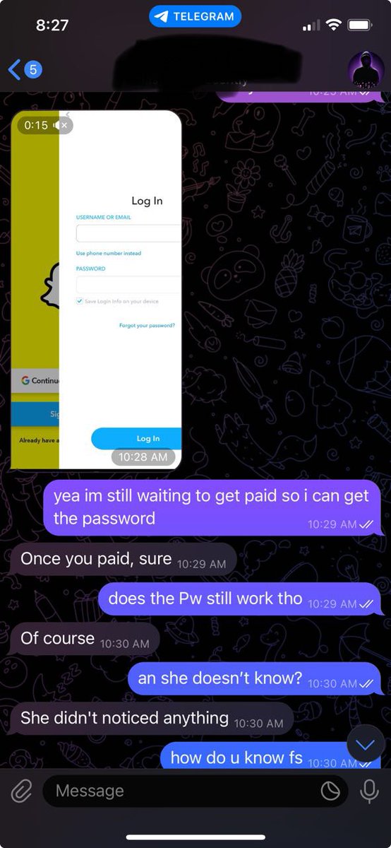 fatmadogru106's tweet photo. Snapchat hacking fast hack on telegram channel ‌ ‌   I hack all social media recovery and access to iCloud, let’s spy her now ans check what she got on her eyesonly text me ()-

 #Snaphack #nolimit #momson #nsfwtwtًًً 
 #monkeyappleak #sstvi #buyingcontent #teenage‌girls ][-][&amp; https://t.co/M8p8Q0CjXA