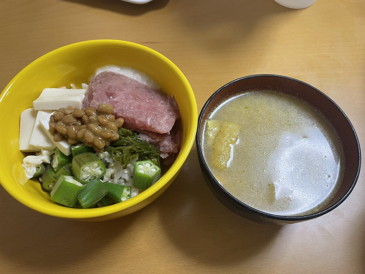 iiniku2nd's tweet photo. なんちゃってばくだん丼。長男大歓喜！（ばくだん丼の存在知らなかったらしい）
アメリカのネット会社かから返金があり、数十ドル入ったデビットカードが送られてきた。8月までに使わなきゃいけないので何かの折にちまちま使ってるけど円安なので打ちでの小槌のようになかなか減らない🤣（嬉しい悲鳴） https://t.co/SJu32M8NYu