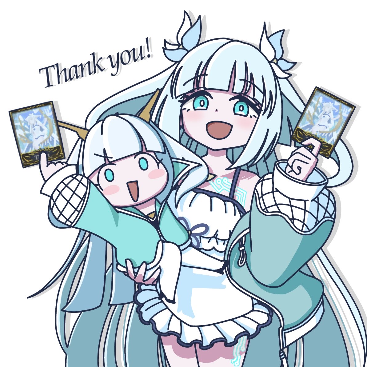 damasan_dama's tweet photo. 一ヶ月もの間、うちのとんちきエースを愛してくれてありがとうございました✨ 信じられないほどたくさんの方が毎日見てくださって嬉しかったです😭 最後にとんちきエースと水着エースのツーショットを置いてエース報告は締めたいと思います☺️
みんな❗️期間限定水着ガチャはいいぞ‼️ https://t.co/twQftF31qa