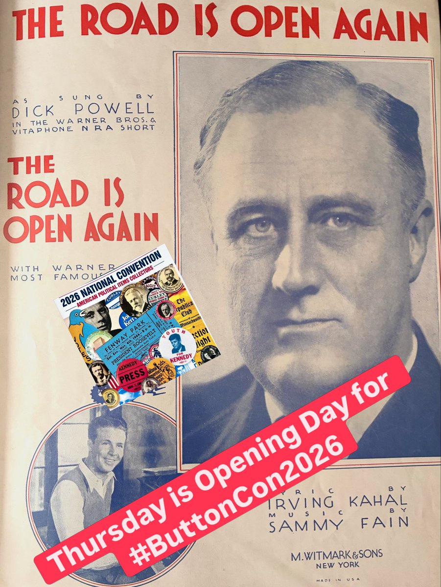 APIC_USA's tweet photo. Tomorrow is opening day at the nationโs ๐บ๐ธ Largest Political Memorabilia Show & Sale. #ButtonCon2026 north of #Boston) on July 30 - Aug. 1! Kids attend FREE. Free appraisals and rare exhibits. https://t.co/fWWtL84R1A