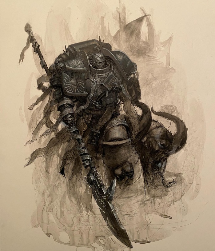 40kARTdotcom's tweet photo. Grey Knight Oldhammer Sketch by Paul Dainton https://t.co/DEuxWMWlIV