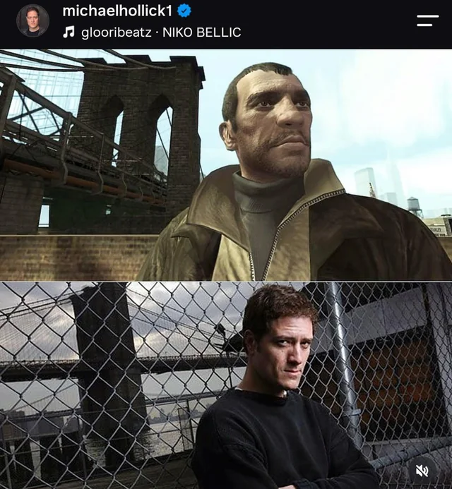 Urban_GTA_6's tweet photo. I love how Niko Bellic's actor still appreciates the GTA community. 🐐

He's constantly reposting GTA IV content on Instagram. https://t.co/zXjdj5y9JJ