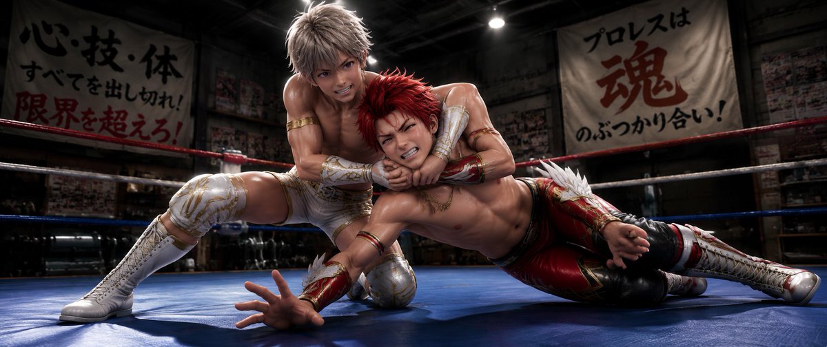 ruby_star_718's tweet photo. #プロレスの日
ギルメンズの男諸君を闘わせてみたw🤣

ちょっとAIが上手く機能してないとこあるけど、オモロいからよきよき(*´꒳`*)

#ツリネバアバ
#実体化
#AIart https://t.co/2X4eb5M6l4