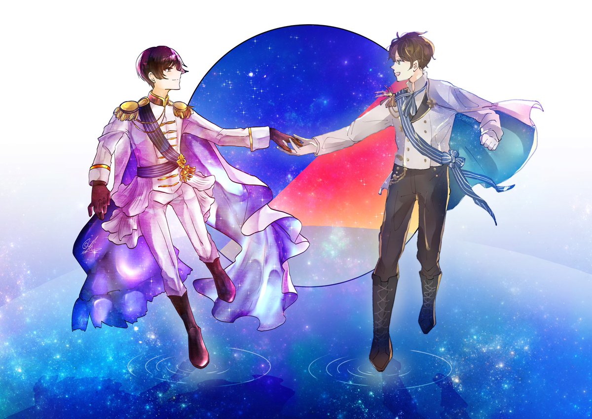 yonohana0828's tweet photo. 友達と黄昏コンビで合作しました！
菊さん→私
トーニョ→@sher11i 
#aph #黄昏コンビ #本田菊 #アントーニョ・ヘルナンデス・カリエド https://t.co/NFjQAzq1vb