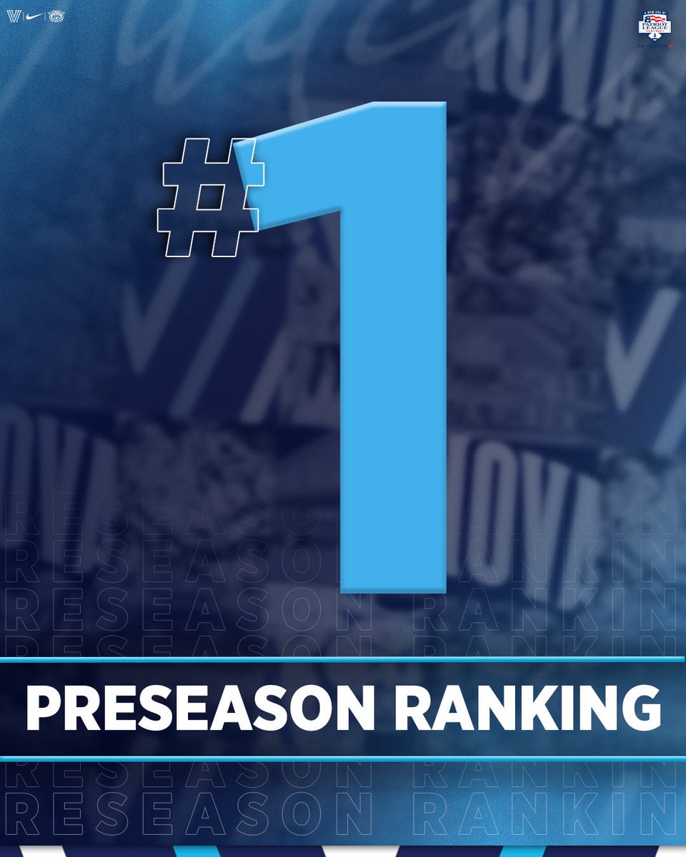 NovaFootball's tweet photo. New kids on the block are number ☝️ in the preseason poll 😼

#TapTheRock https://t.co/3EHnSubBL9