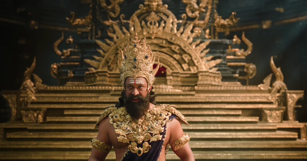 Its_CineHub's tweet photo. YASH IS EPIC and has REDEFINED the TERM CALLED SCREEN PRESENCE in #RamayanaTrailer 🔥🔥🔥💥💥💥💥

Literally speaking, he is looking like a CRAZY BEAST who is there to EAT EVERYONE, gonna get LOUDEST CHEERS despite playing the MOST EVIL CHARACTER.. UNIMAGINABLE AURA HERE 🧨🙏🏻 @TheNameIsYash