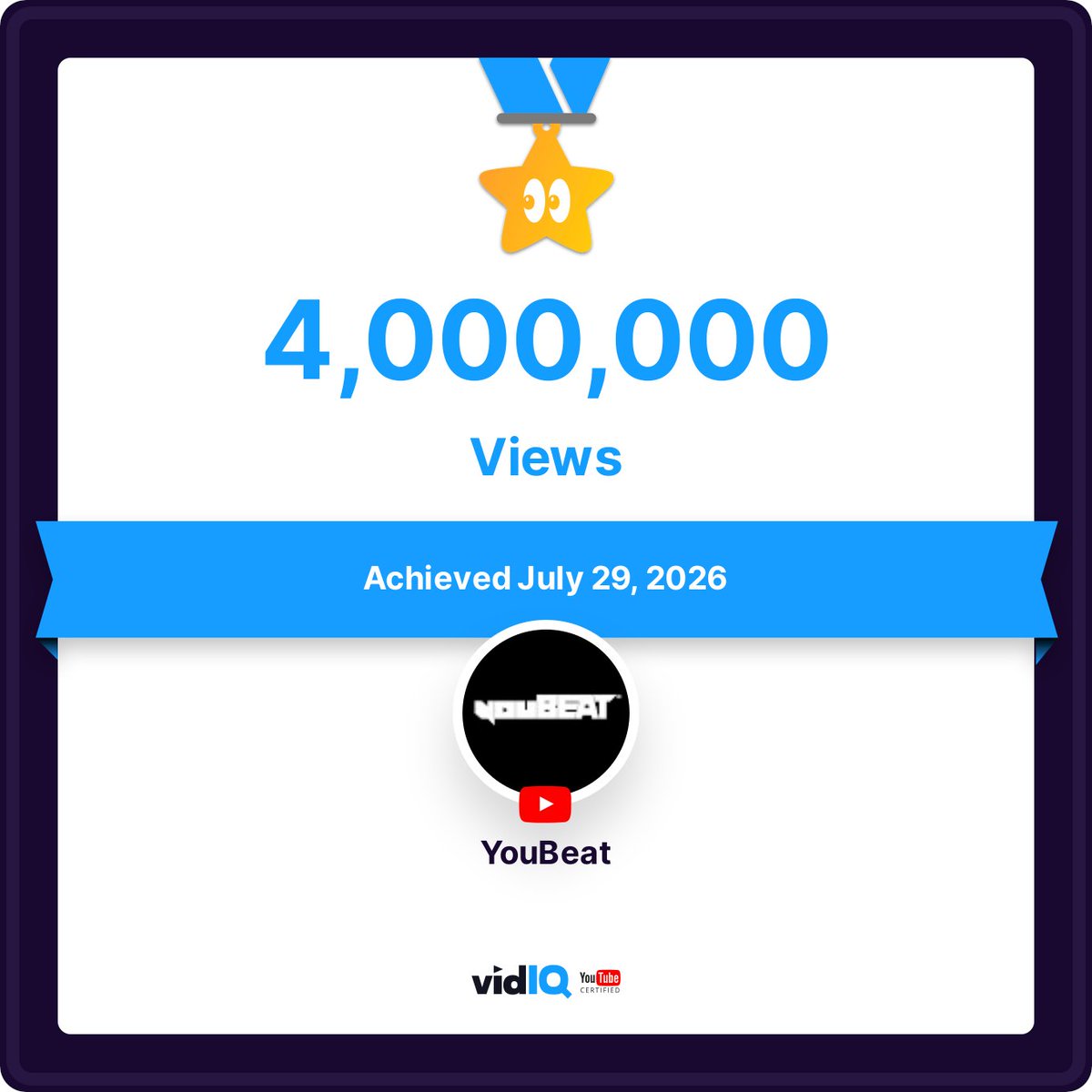 youBEATmusic's tweet photo. Letโs celebrate 4 million total views on our @youtube channel! ๐พ๐ฅ
Subscribe to watch covered events and festivals, interviews, music selections and more! ๐
โก๏ธ https://t.co/IFsQ3rtAOc
#YouBeat #YouTube #YouTubeChannel #4MLN https://t.co/KXuee0cjaH