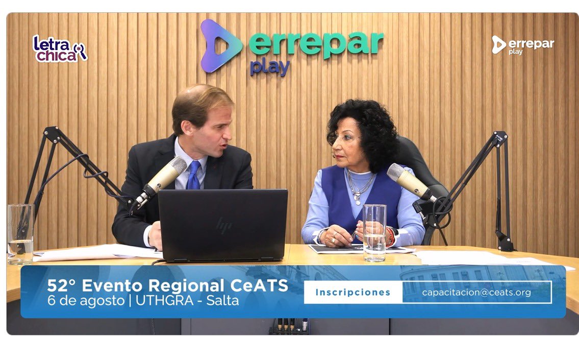 te_gomez's tweet photo. #LETRACHICA. Hoy transmitió @errepar el tercer programa. Quiero manifestar mi agradecimiento personal al reporteado, OSCAR A. FERNANDEZ y a los mas de 1000 profesionales que nos acompañaron. 
También, anúncianos el 52 Evento Regional del CeATS el próximo 6/8/2026 en Salta. https://t.co/D7TQ7RDIQ7