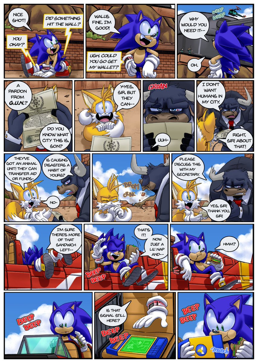 author_justan's tweet photo. Hacen tanto desmadre que les dieron un indulto oficial.
Oigan, me he tardado casi un año en terminar este capitulo y me deprime como no se imaginan ;A; 
#sonicfancomic #OriginofChaos #SonicTheHedgehog #SOoCfancomic #sonicau #fancomic #sonicoc #tails https://t.co/xYkPLODB7j