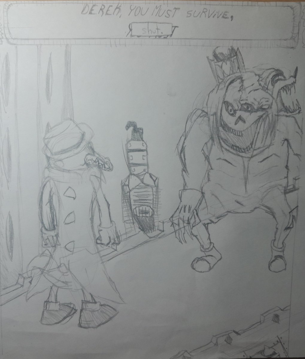 KeikTonou's tweet photo. HEY CONGRATULATIONS TRULY, YOU DESERVE IT MAN :DDD
HERES A GIFT
ANOTHER DEREK FANART
Its meant to mirror the scene of tom facing off Thanatos that Joe drew
(Only difference, Joe does know how to draw)

HOPE YOU LIKE IT, KEEP GROWING
#ZAORDERDO11 https://t.co/pkWlc8DwGf
