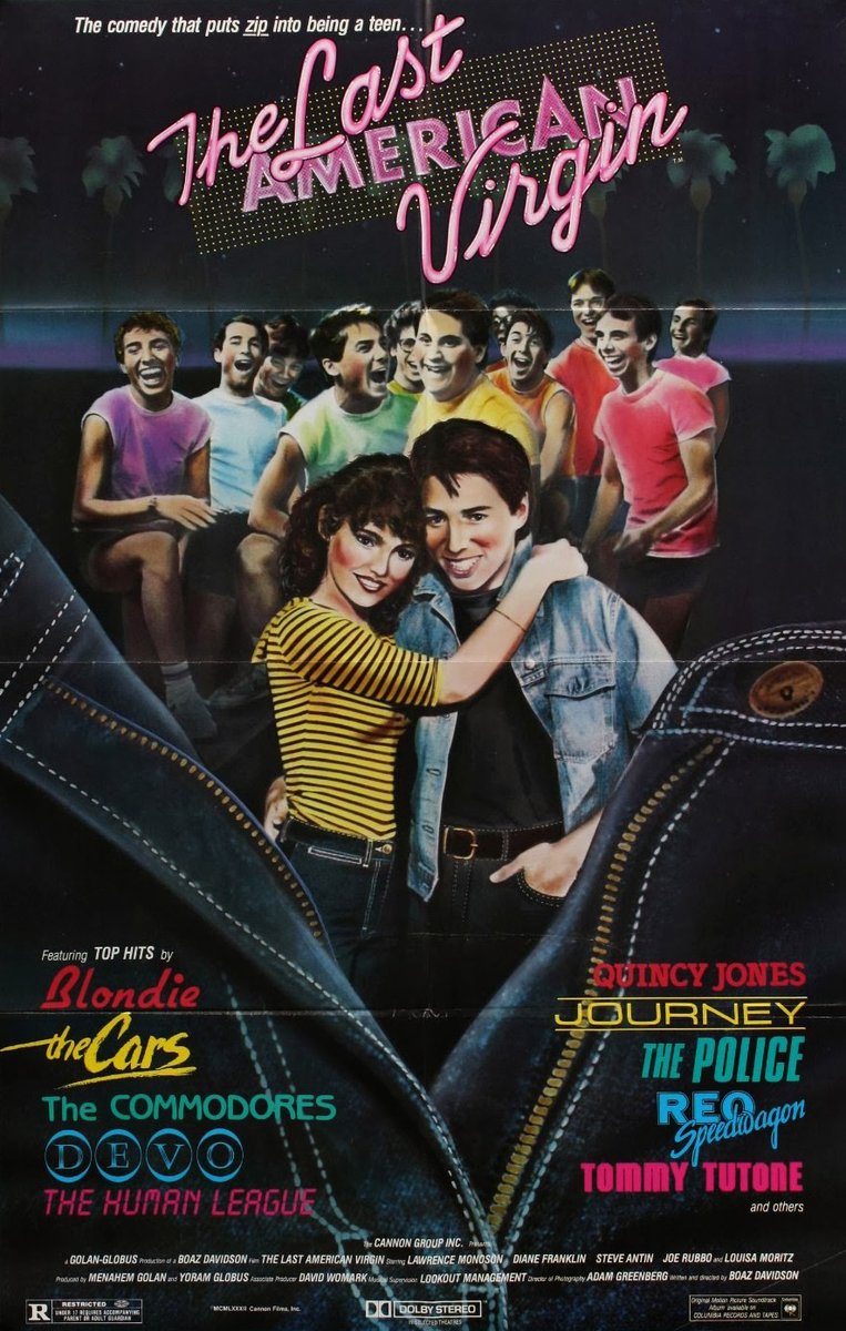 landofthe80s's tweet photo. "The Last American Virgin" debuted in U.S. theatres today in 1982. 

BITE-SIZED FACT | Its memorable soundtrack featured songs by The Cars, U2, The Police, Devo, Journey, and many other New Wave and rock artists. https://t.co/8fBwoQEsjo