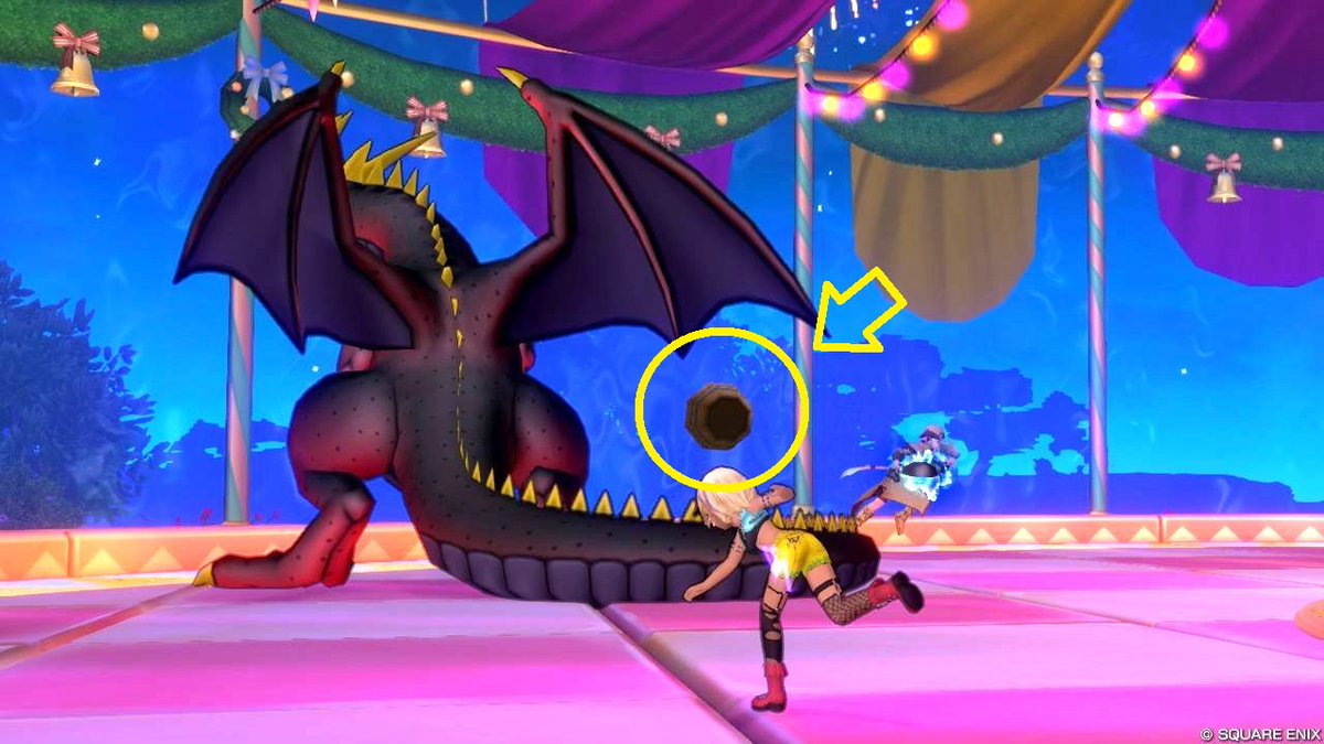 DQ10Polly's tweet photo. 昨晩はコッペリア様主催のタル投げフェスタインフェルノにお邪魔してきました🤾‍♂️
そこには平成の怪物がいました。
今まで黙っていましたが野球⚾️好きなんです♪
#DQ10 https://t.co/qv6XJdWxFO