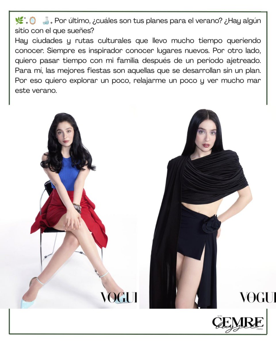 SiteCemrePR's tweet photo. ꒰🥧꒱ ⩩ 🍂┆Entrevista traducida a Cemre Baysel para la revista Vogue Turquía, en el número 2 de #VogueMuse.

𖥦 #CemreBaysel 𖥦🎀ʺ̤ ⊹🍡◟꙳ https://t.co/kPO3zHBHrG