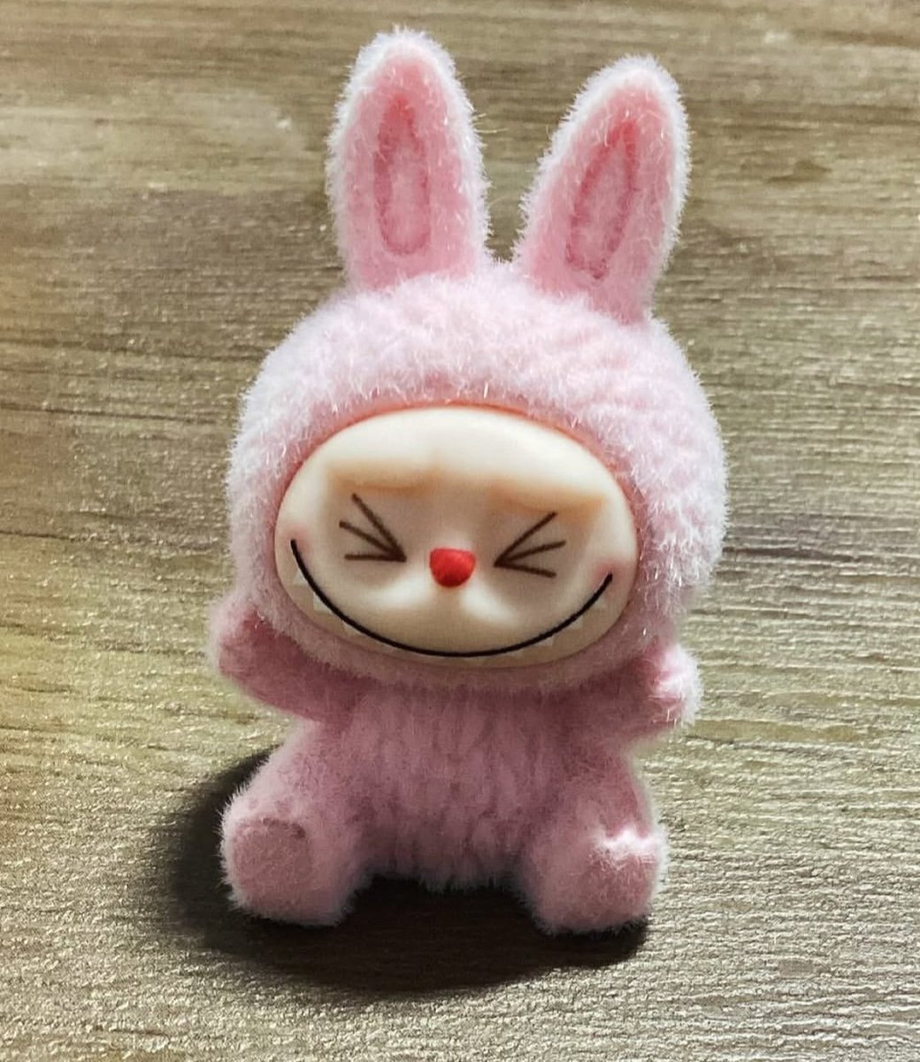 lowkeyllx's tweet photo. I bought this shitty tiny tiny fake labubu HEHE https://t.co/gYFxWWn4I8