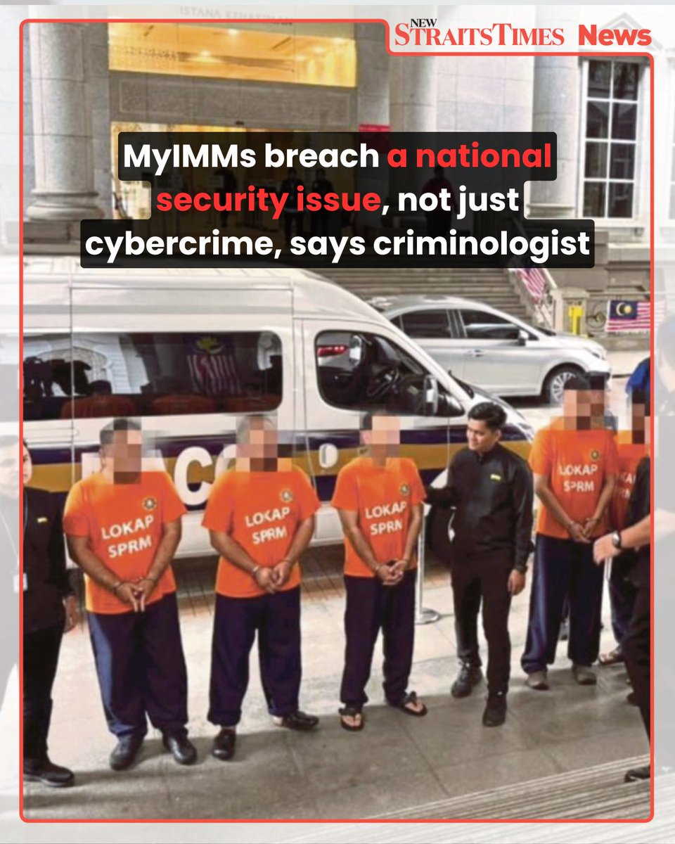 NST_Online's tweet photo. #NSTnation The alleged hacking of Malaysia’s Immigration System (#MyIMMs) is framed as a national security crisis, with manipulation of the platform seen as a direct compromise of border sovereignty, elevating the case beyond ##corruption or cybercrime into critical infrastructure threat.
https://t.co/xhmiOWje1z