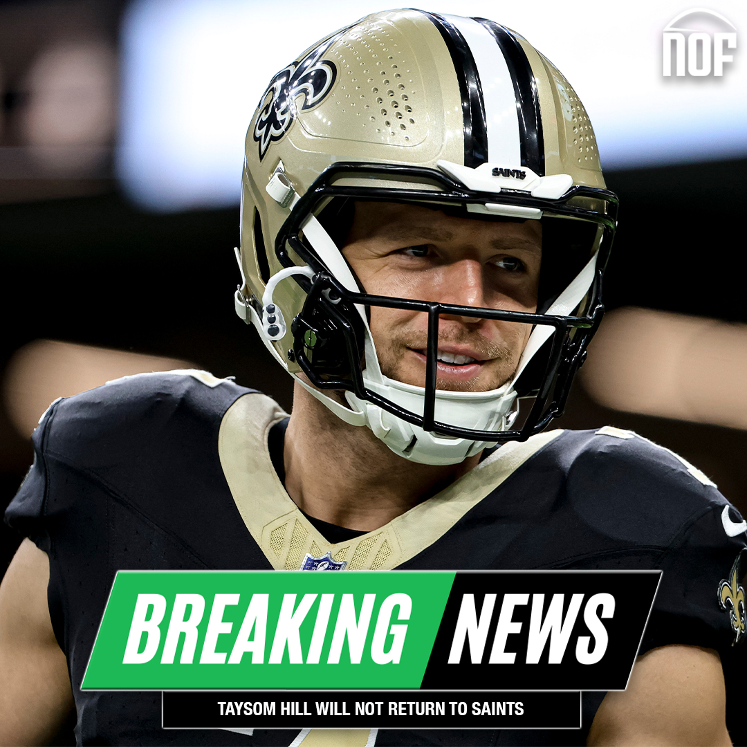 nofnetwork's tweet photo. Former #Saints QB/TE Taysom Hill announced he will not return to New Orleans for a tenth season.

"I still don't have a clear answer about what the future holds, but I know that returning to New Orleans is not in the cards," Hill said in a statement released by the team.

"(New Orleans) exceeded every expectation I had of what it would be like to live and play in a city."

Hill became the first NFL player in the Super Bowl Era to surpass 1,000 passing, rushing and receiving yards in 2025.