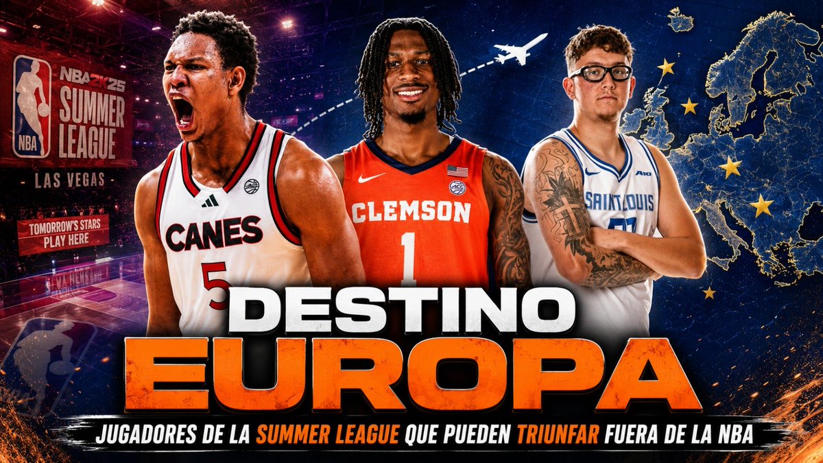 conexion_NCAA's tweet photo. NUEVO VIDEO

Destino Europa - Jugadores de la Summer League que pueden Triunfar Fuera de la NBA

Analizamos 9 jugadores salidos de NCAA que han participado en la Summer League y que pueden hacer carrera en Europa.

Vente!

📹 https://t.co/gOW7o9UaIh https://t.co/2AX4nkuyiY