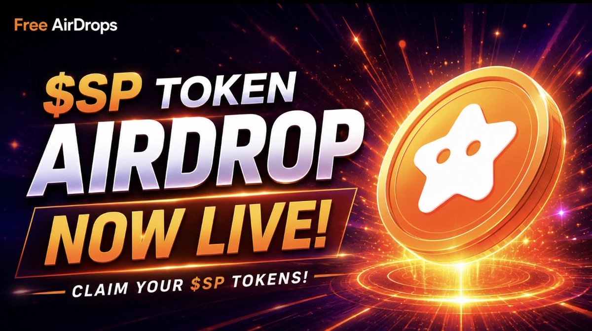 freeairdropsio's tweet photo. $SP AirDrop Event is LIVE! https://t.co/yF1xwBtp9X

Don’t miss your chance to receive FREE $SP https://t.co/JcFASasvrV