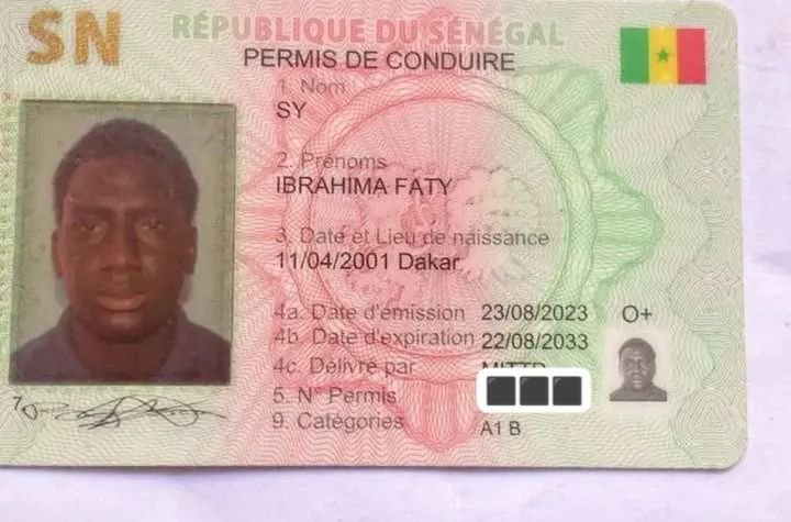 Avis_Senegal's tweet photo. 🚨 J'ai perdu ma carte d'identité et mon permis de conduire au nom de Ibrahima Fatu Sy. Aidez moi à retrouver mes pièces🙏 https://t.co/0gae2RPSKZ