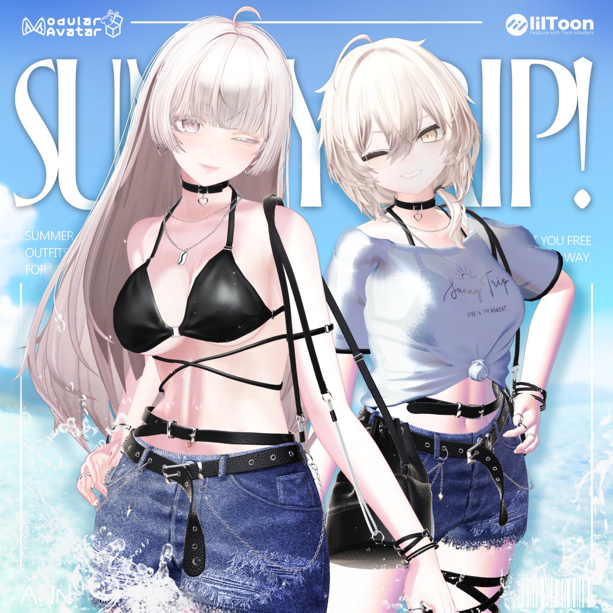 ANNYON_3D's tweet photo. ☀️ 夏、本番！
海でもプールでも、VRChatでも。
今年の夏は SunnyTrip! で思いっきり楽しもう🏖️✨
水着コーデで夏気分を満喫しませんか？🌴

URL:https://t.co/aq4K3RIoix

🌺 SunnyTrip! 絶賛販売中！
気になったらぜひチェックしてください✨

いいね＆RPで応援していただけると嬉しいです！
#VRChat #ANNYON_3D