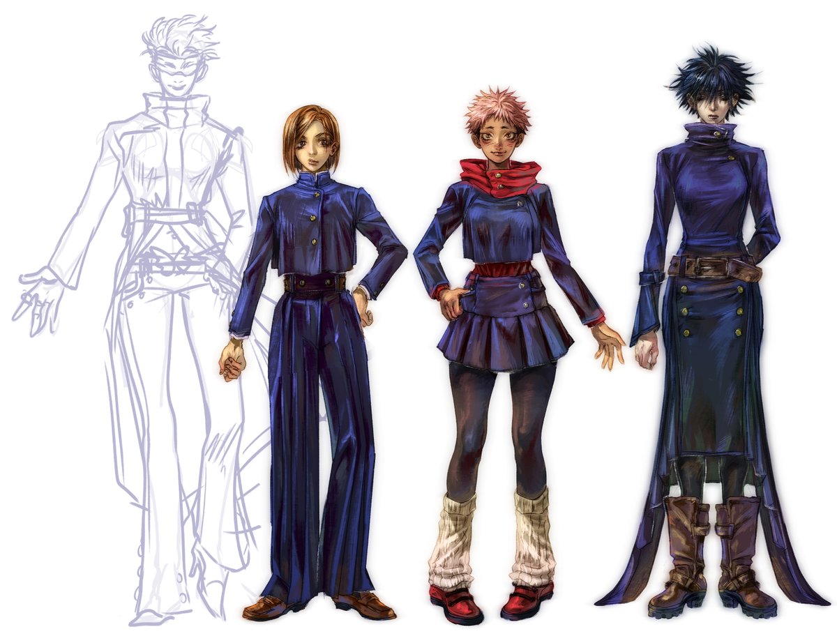 MyMaryluu's tweet photo. this made me realize that i never posted the full thing with genderbent Nobara https://t.co/QeBlE4eej1