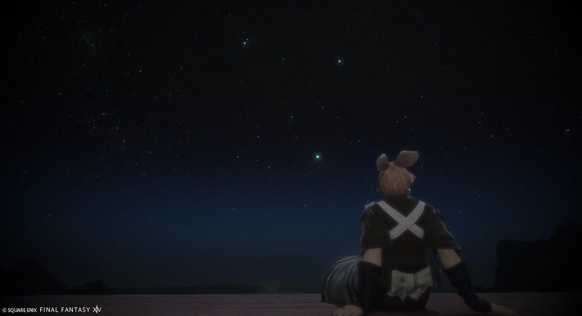 ff14OrangeRange's tweet photo. おはうさ！！
昨日はYUNIさんオススメのアジムステップに行ってきました！暗い中の星が綺麗すぎた！あれは夏の大三角かな？(*  ˊ꒳ˋ*)
教えてくださりありがとうございます👍

#FF14 #FF14SS #おはうさ #おはウサ #うさお #ヴィエラ https://t.co/FCGg51Yu1L