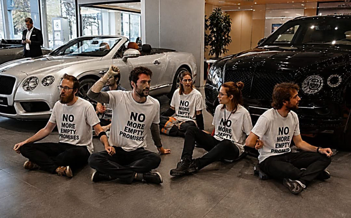 Soaringeagle45's tweet photo. About protesters 🤣😂

Things got interesting Tuesday when a Collierville luxury car dealer was invaded by a group of protesters who decided the hill they wanted to die on was demanding that every luxury vehicle include a "rage horn." Instead of honking, it politely tells the driver ahead, "We're all disappointed in your left turn."

Apparently, this was a cause worth supergluing themselves to the showroom floor over.

Customers wandered through trying to shop while several adults remained permanently attached to polished concrete, passionately explaining that the average SUV owner's mental health depends on the immediate ability to replace gunfire in Memphis with a rage horn. Sales staff nodded politely, offered bottled water, and continued discussing financing options on six-figure vehicles just a few feet away from what looked like a failed middle school science project.

After several hours of accomplishing absolutely nothing, the dealership employees reached the end of their day. Rather than engage in a dramatic standoff worthy of a Netflix documentary, they simply did what everyone else does at quitting time.

They shut off the lights.

They turned off the air conditioning.

They locked the restrooms.

Then they armed the alarm, locked the front doors, waved goodbye, and went home.

That left the protesters glued to the floor in a hot, dark luxury showroom with no bathroom, no audience, no social media influencers, and plenty of time to reflect on the life choices that led them to become human floor mats.

Imagine explaining to your family that your protest ended not with changing the world, but with holding your bladder overnight inside a car dealership while employees were already home eating dinner and watching Netflix.

Sometimes the most effective response isn't arguing.

It's clocking out...

Cliff Messer