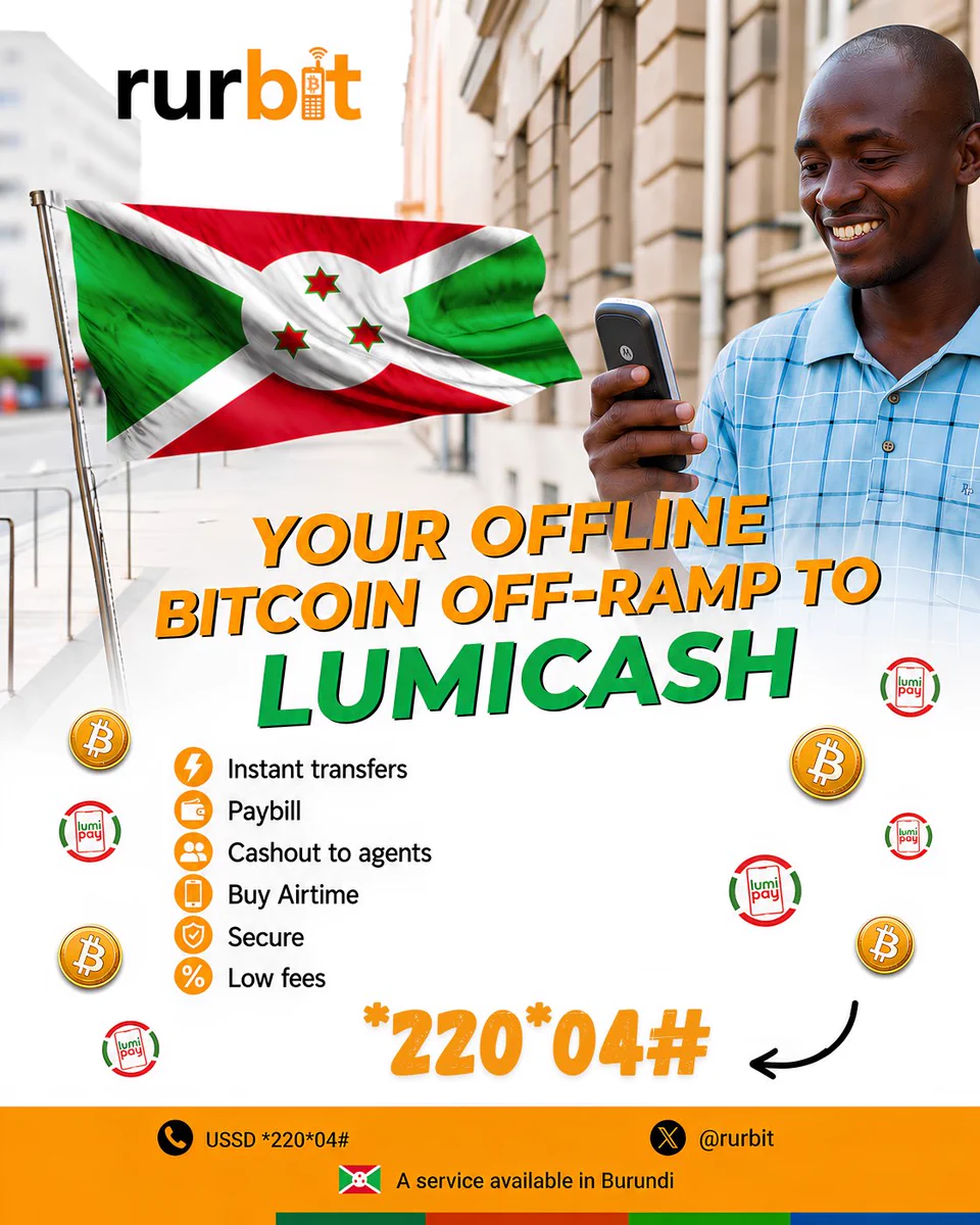 From now on, pay for local services using Bitcoin anywhere Lumicash is accepted in Burundi!