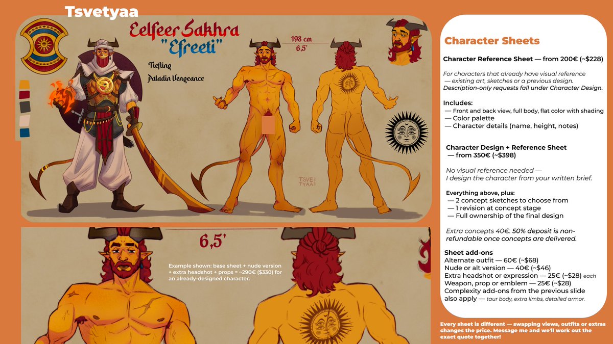 Tsvetyaa's tweet photo. Hiiiii I opened commissions 

Bara / male pin-up, monster men, TTRPG characters
SFW to explicit

Prices, terms and my will/won't-draw list are in the slides!!

contsct: tsvetkovtsvetyaa@gmail.com

#commissionsopen #bara #malepinup https://t.co/drfghNZFZS