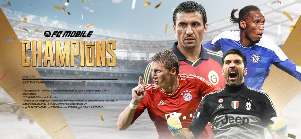 FCMUniverse's tweet photo. Update complete ✅

Champions loading

Players are in the Star Signings... However if like me you planned to sign certain players on day 1. Like TWG, they won't be released until they're in Drafts (obviously)

So Desailly will have to wait.

@tutiofifa @EASFCMOBILE  @FirstHalfYT @KJavierFM @FCthunder_EA @ui_parth @newcomerFM