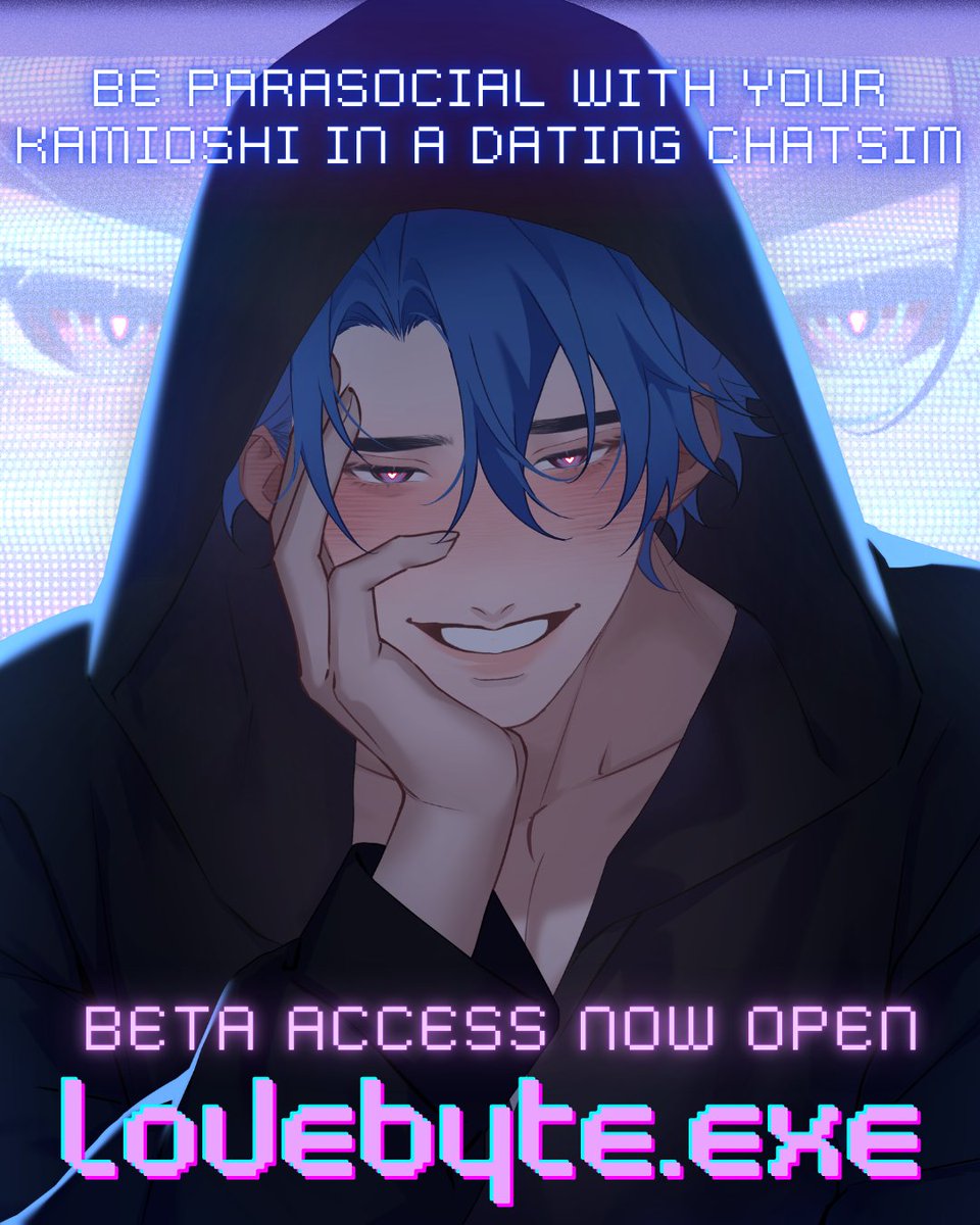 nochistudios's tweet photo. Beta Access has begun for our parasocial VTuber dating chatsim!

Is the person you've been flirting with in DMs really your kamioshi? Oh wait, they're now calling you...?

Kickstarter Backers, check your emails for access directions! Not a backer but still want beta access? The campaign is still open for late pledges and you can get other exclusive rewards such as in-game cameos and game walkthrough guide!⤵️