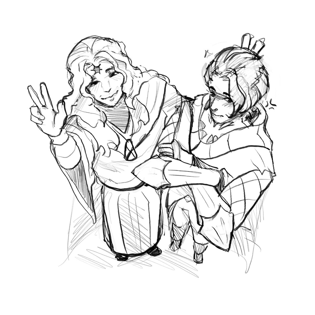 Eternallsarcasm's tweet photo. Mainly Drew Myrddin (star merlin guy) but I put Emrys in too (I’ll add some stuff to him too)) they both give me sun and moon vibes #merlincest #afkjourney #esperiart https://t.co/C1GRc7Q6s9