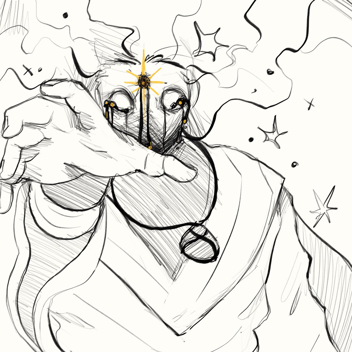 Eternallsarcasm's tweet photo. Mainly Drew Myrddin (star merlin guy) but I put Emrys in too (I’ll add some stuff to him too)) they both give me sun and moon vibes #merlincest #afkjourney #esperiart https://t.co/C1GRc7Q6s9