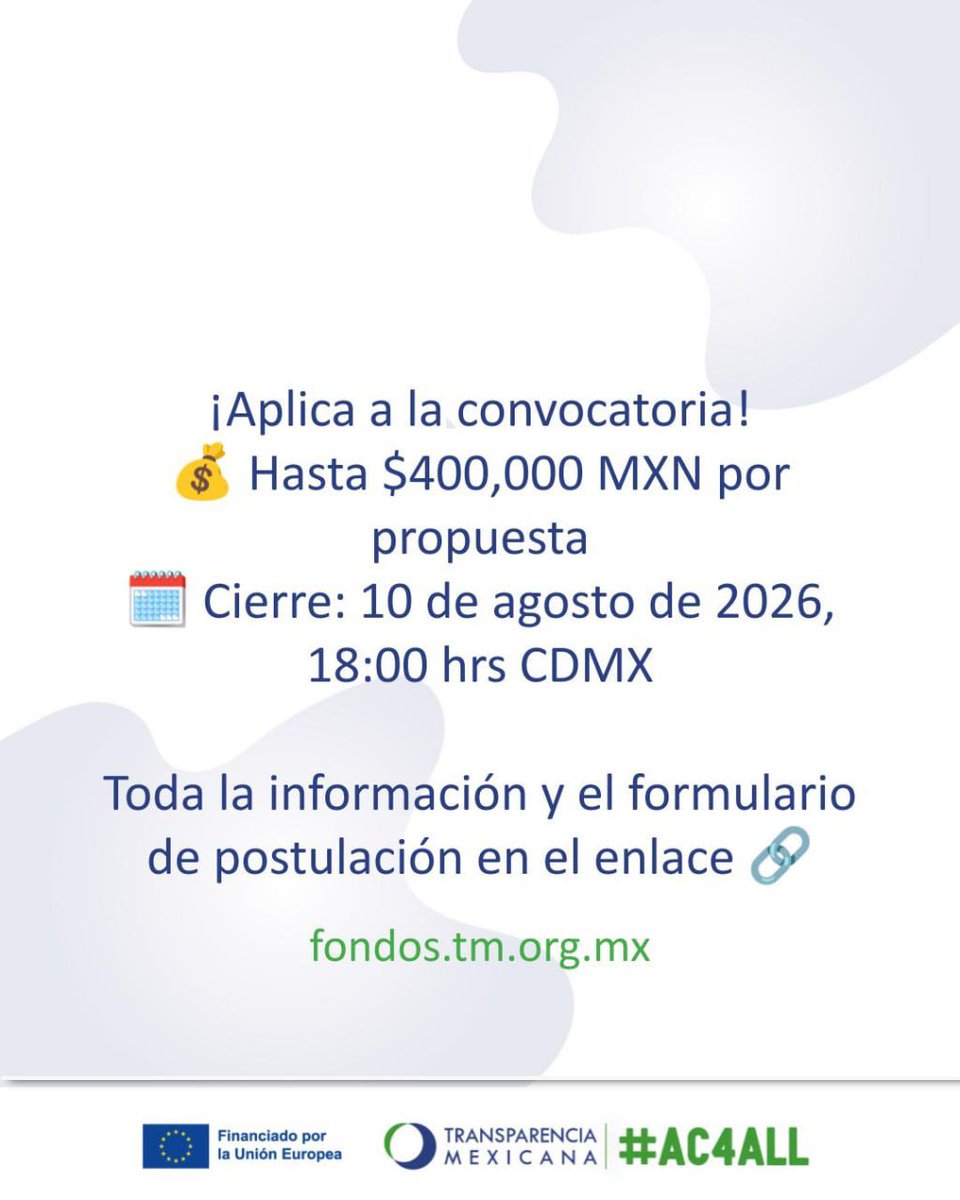 IntegridadMx's tweet photo. ¿Por qué construir indicadores de inclusión en las contrataciones públicas federales? 

Miles de MiPyMEs, cooperativas y empresas lideradas por mujeres podrían participar en las compras del gobierno. Hoy no podemos saber cuántas lo hacen.

Aplica hasta el 10 de agosto 👉🏾 https://t.co/WnSWD6TwdV