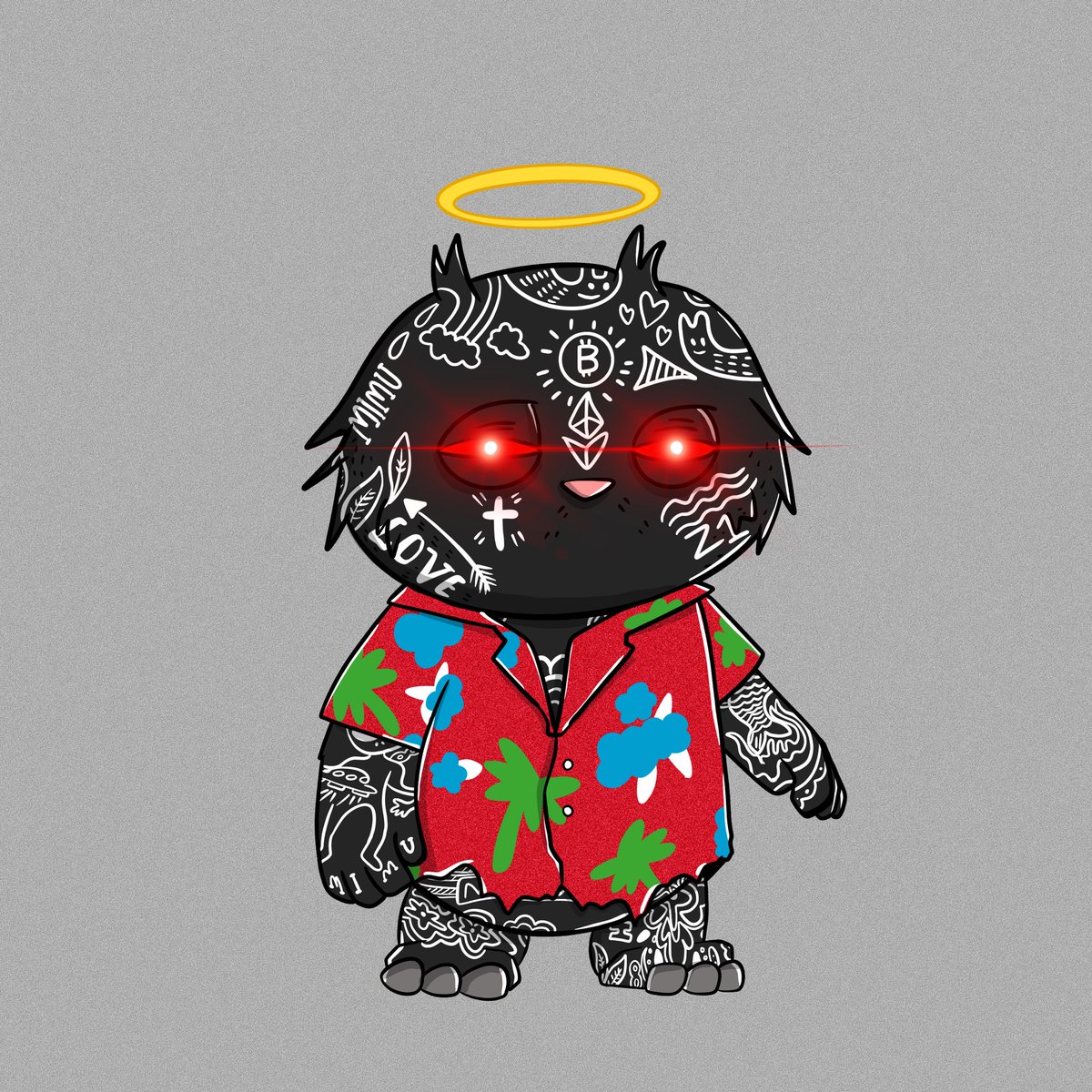 zGhostin's tweet photo. Secured my @mimuonape Grail 1/1!! My favorite in the collection! Another Hawaiian shirt added to the vault https://t.co/pB8gBgZoeg