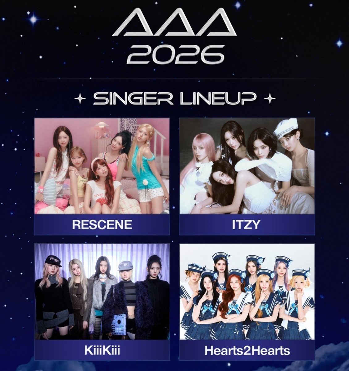 itzypopbase's tweet photo. ITZY has officially been confirmed to perform at the 2026 Asian Arist Awards (AAA), which will take place on 5-6 December.

The group's first appearance in nearly three years. https://t.co/3clkxoF9Mv
