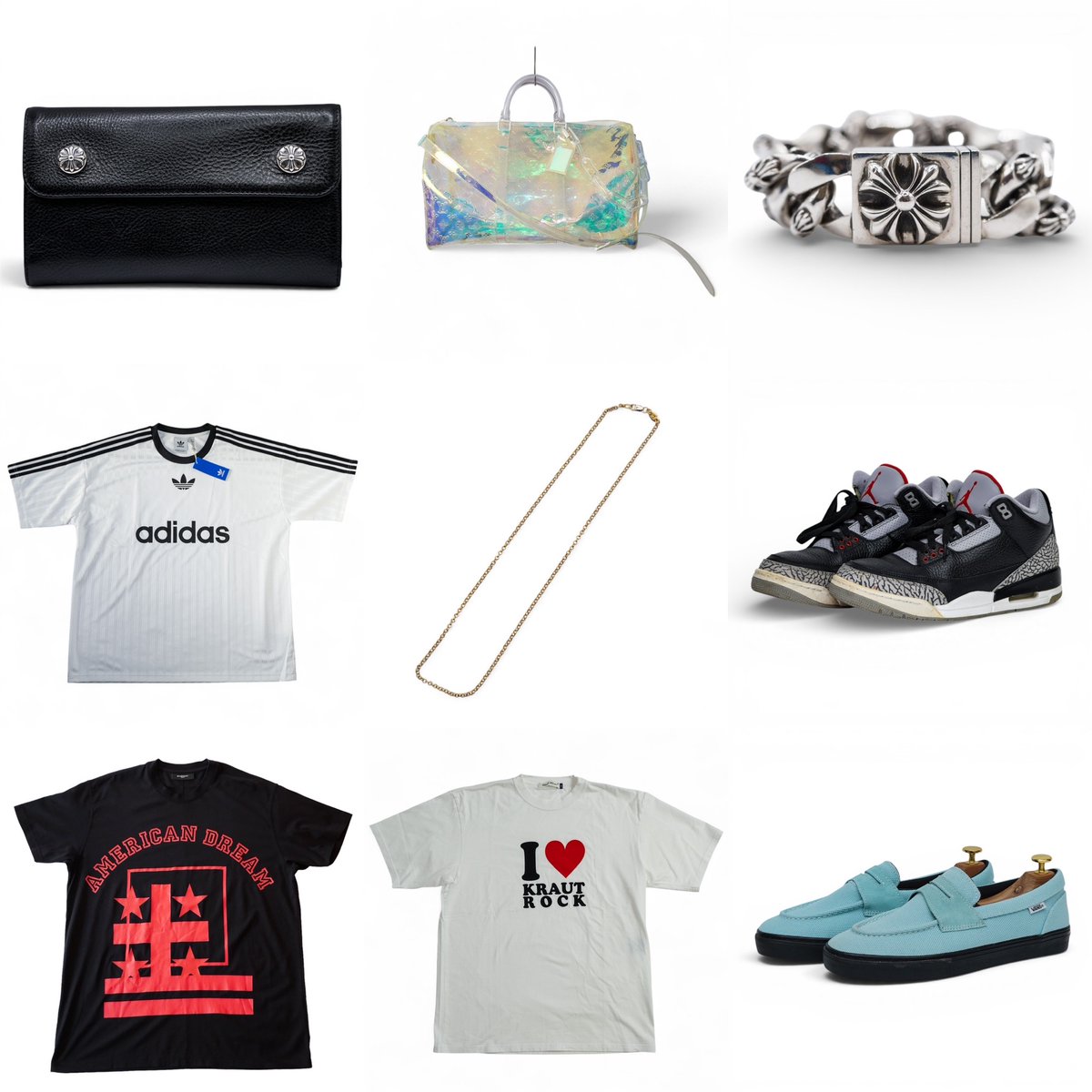 3rdivisionShop's tweet photo. 7/29アクセスランキング
1位クロムハーツ
2位ルイヴィトン
3位CHROME HEARTS
4位アディダス
5位chromehearts
6位Jordan3 Retro
7位GIVENCHY
8位アンダーカバー
9位VANS ローファー
https://t.co/CiFXpeF5Zv
#ストリートファッション #古着 #メンズファッション #レディース https://t.co/VUKY3pnF1S