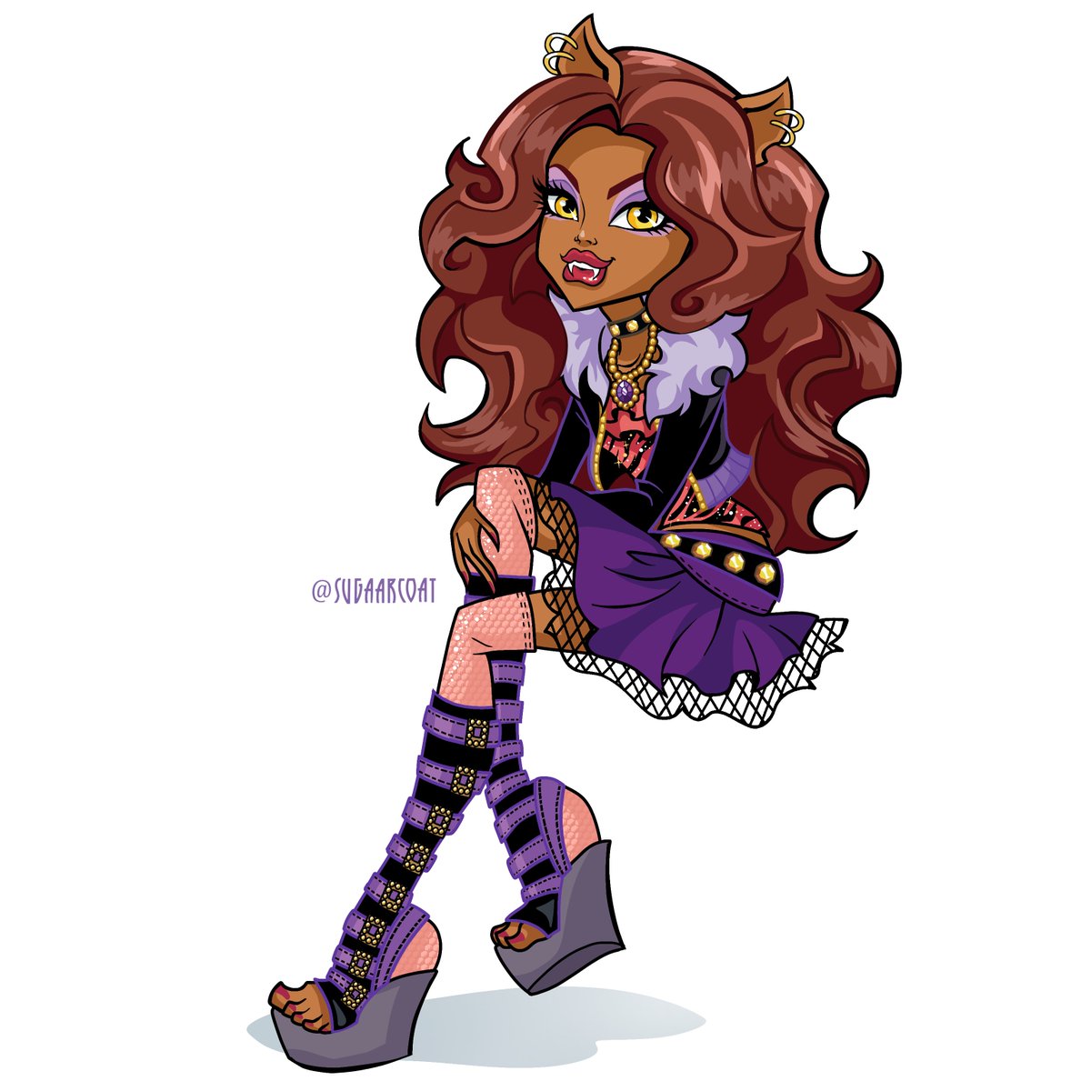 sugaarcoat1's tweet photo. New artworks I made!!! 🦇💜
 (I tried to inspired by @mistyxxart again) #monterhigh https://t.co/tTn1bmXE0a