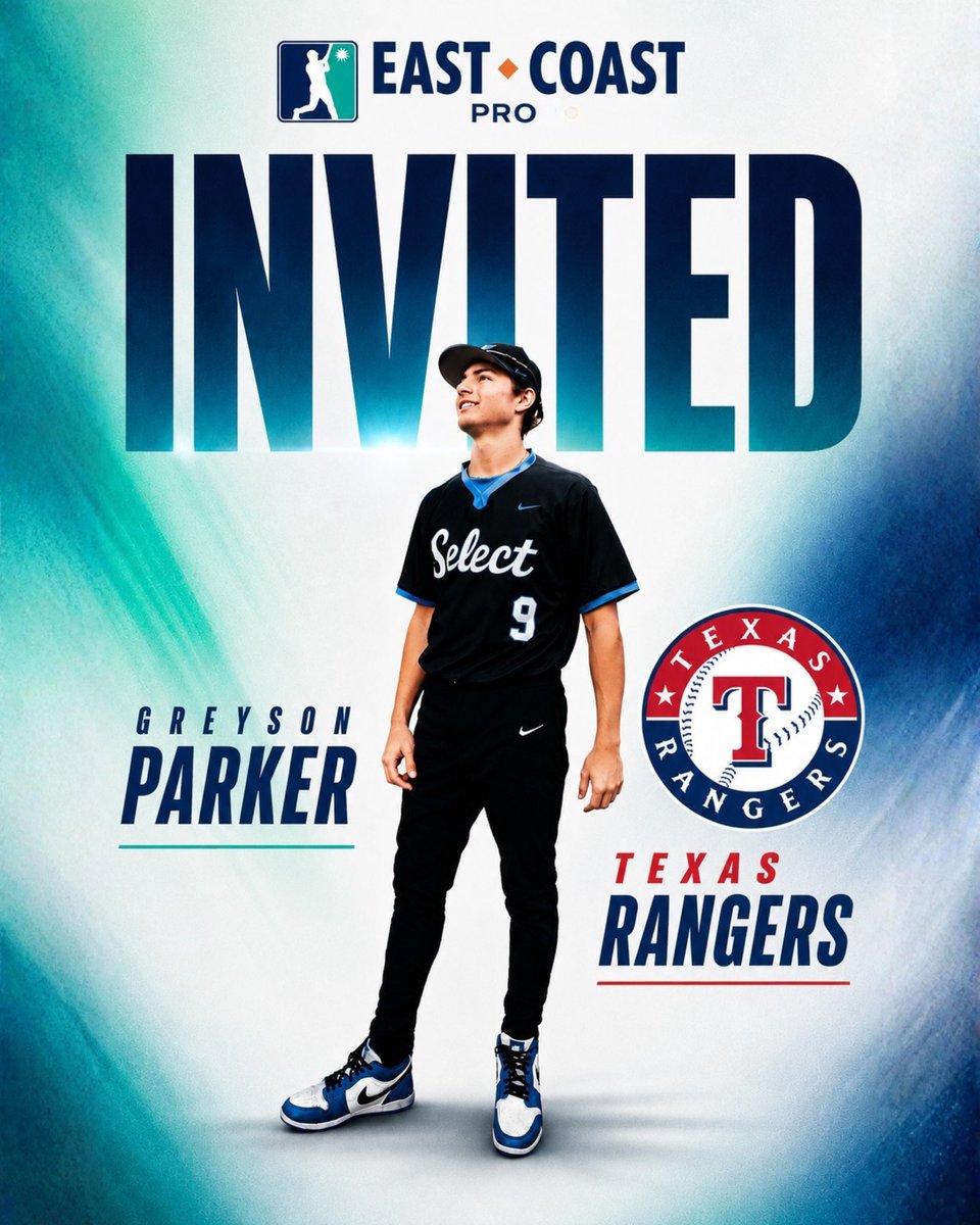 JKselectBSB's tweet photo. Congratulations to Greyson Parker on earning an invitation to East Coast Pro with the Texas Rangers organization.
Go represent. ๐
#JkSelect | #EastCoastPro https://t.co/w8CYI5Wqn3
