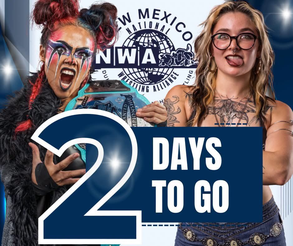 dukecitydub's tweet photo. 2 COMPETITORS. 2 DAYS AWAY. ONE CHAMPIONSHIP.

The biggest women’s match in the history of NWA New Mexico | Duke City Championship Wrestling is almost here.

For over a year, Zamaya has reigned as the only Enchanted Champion this territory has ever known. https://t.co/b9nXtQFFkl