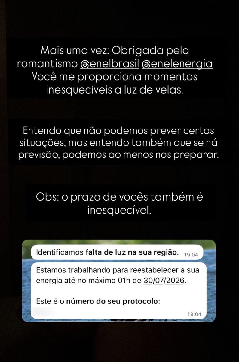 lai_limaaa's tweet photo. Gratidão @EnelClientesBR https://t.co/Z0i3EFDwr5