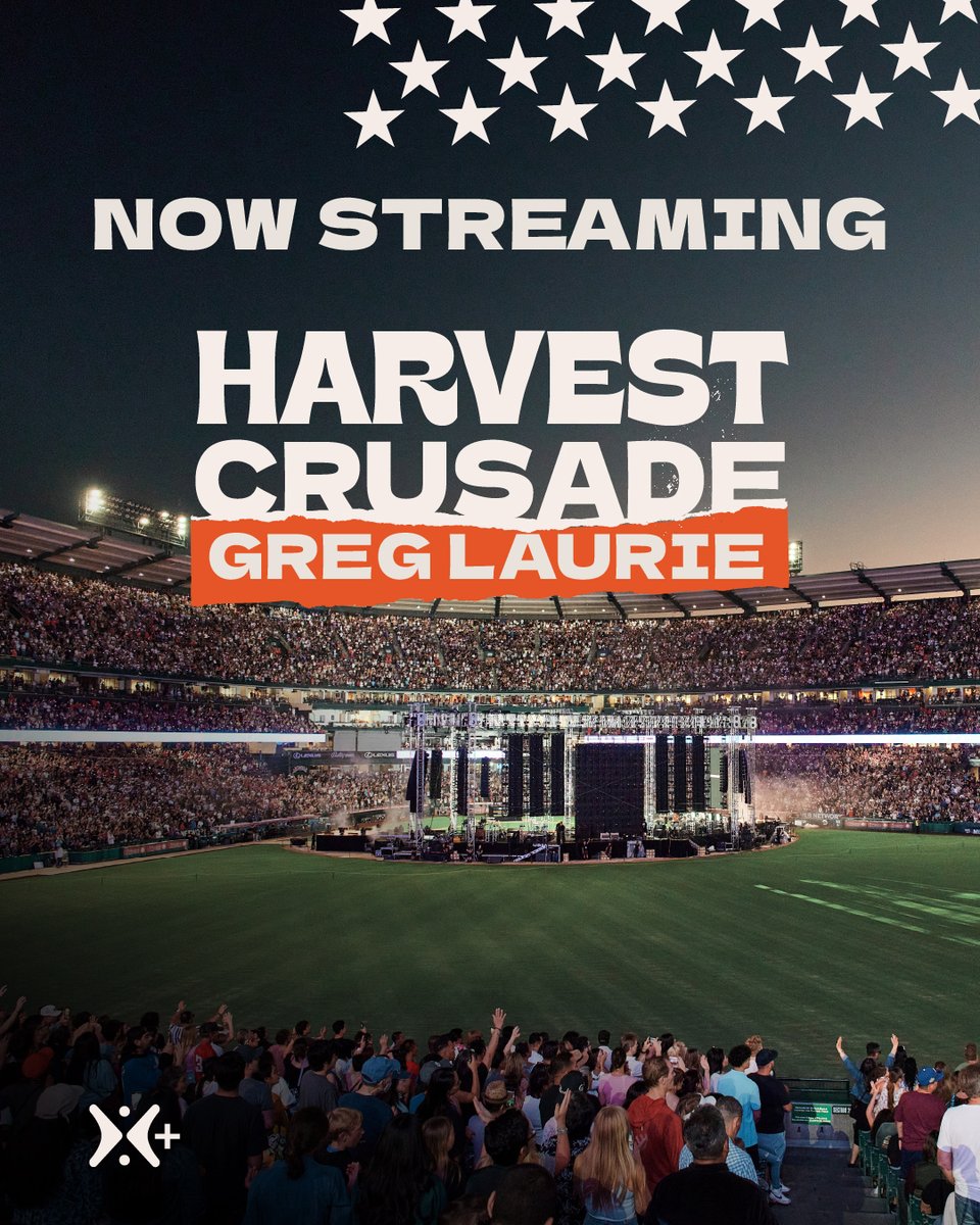greglaurie's tweet photo. What happens one minute after you die?

The Bible gives us a clear answer, and it also tells us how we can be ready for eternity. Jesus said, “I am the way, the truth, and the life.”

Watch the entire Harvest Crusade for free on Harvest+ and share it with someone who needs the hope of the gospel at https://t.co/r1EZkKGwcc